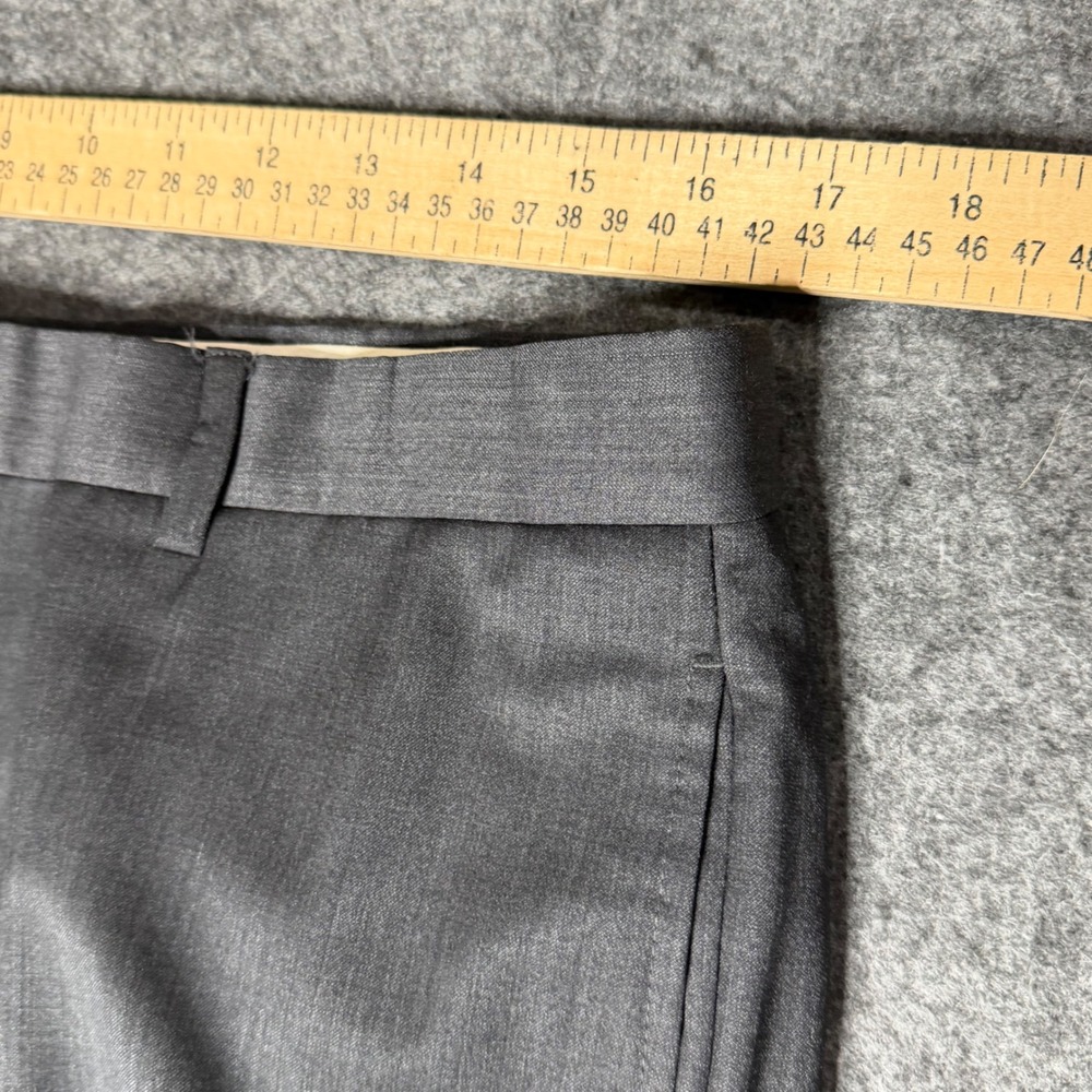 Mens Grey 100% Wool 2 Button Suit Set 42R W36 Made in USA 3510/2FP - Picture 14 of 16